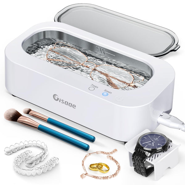 Ultrasonic Jewelry Cleaner - 350ml Portable Cleaning & Care Unisex Solution NEW