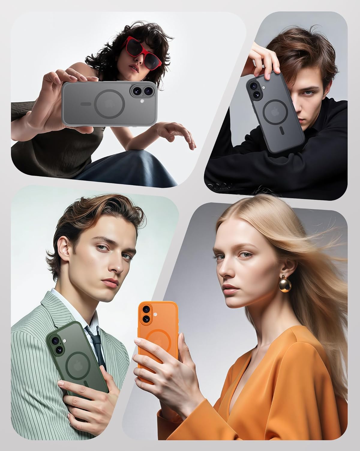 TOCOL Phone Case with Full Camera Protection and Built-in Magnetic Ring for NEW