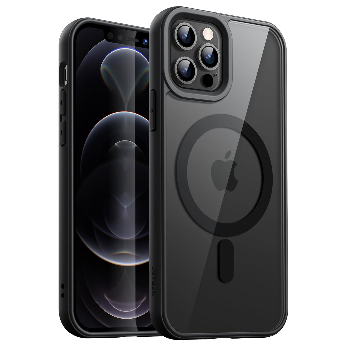 JETech Magnetic Protective Phone Case for iPhone 12/12 Pro 6.1-Inch Black NEW