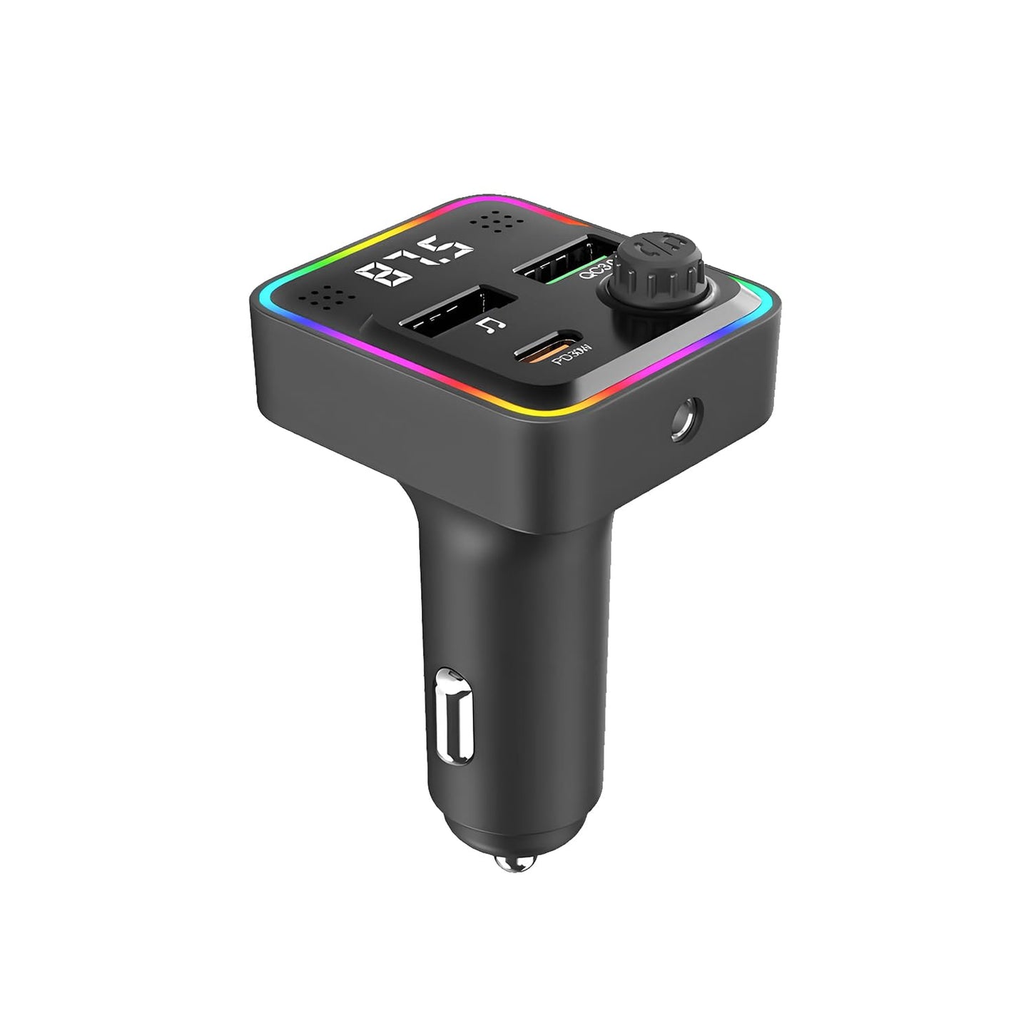 Bluetooth Automobile Charger 5.3 FM Transmitter USB-C Black NEW
