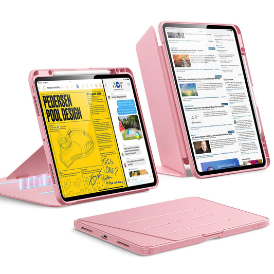 ESR Vertical Stand Cover for iPad Pro 13" Tablet Case, Pink, Protective DEMO
