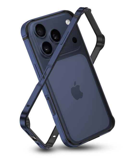 RAEGR Anodized Aluminum Bumper Phone Case for iPhone 17 Pro (2025) Dark Blue NEW