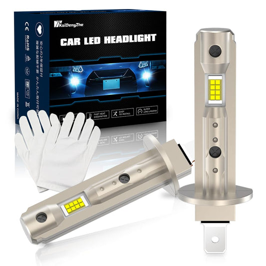 KaiDengZhe 1:1 Mini Size LED Headlight Bulb Cool White 6500K Conversion Kit NEW