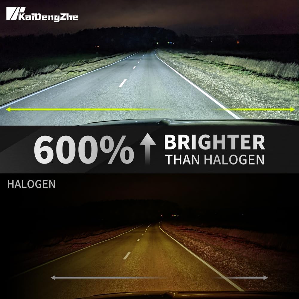 KaiDengZhe 1:1 Mini Size LED Headlight Bulb Cool White 6500K Conversion Kit NEW