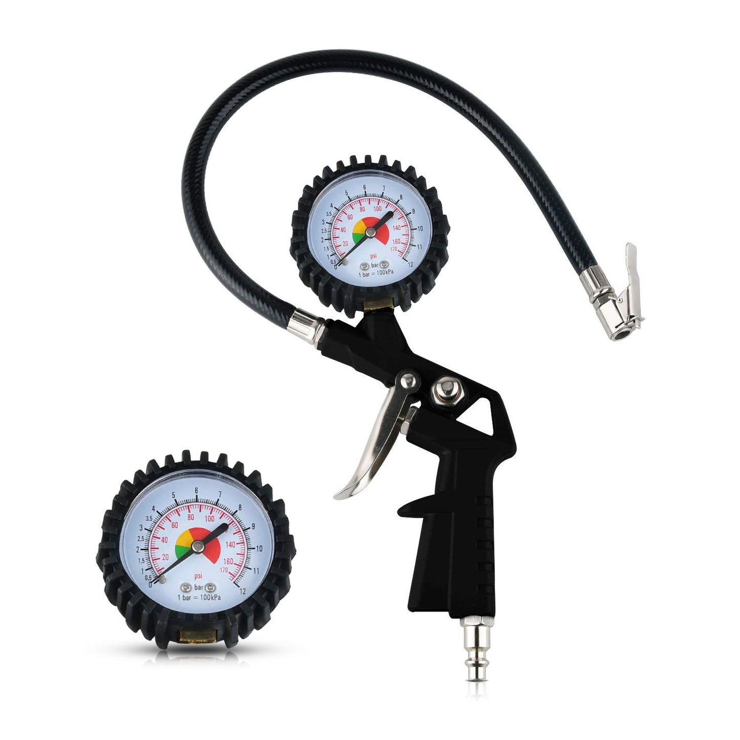 Digital Tire Pressure Gauge 0-170 PSI/12 Bar Dial Meter for Car, Truck, SUV DEMO
