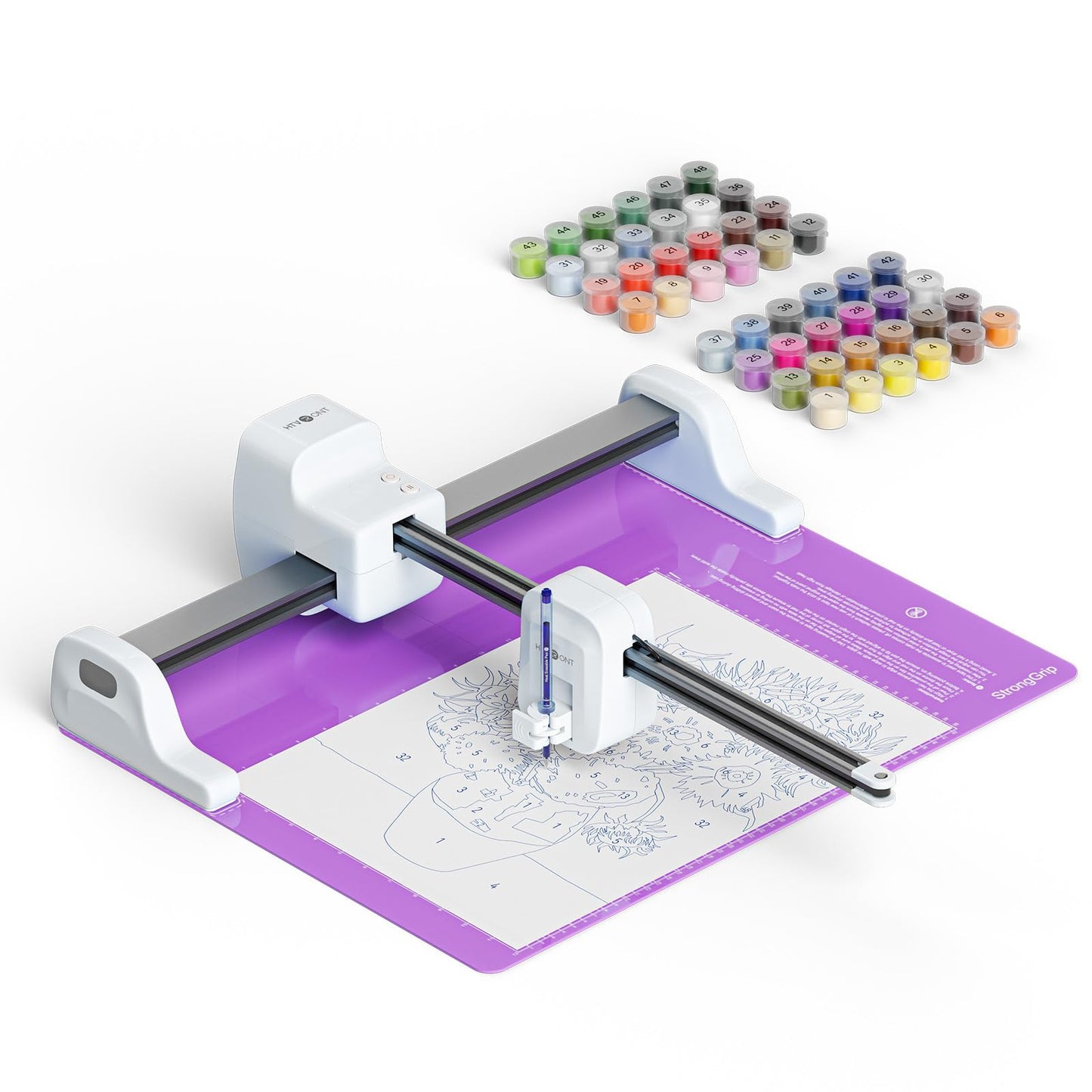 HTVRONT iPaint Machine for Painting Custom Paint by Number Sketch Kit White NEW