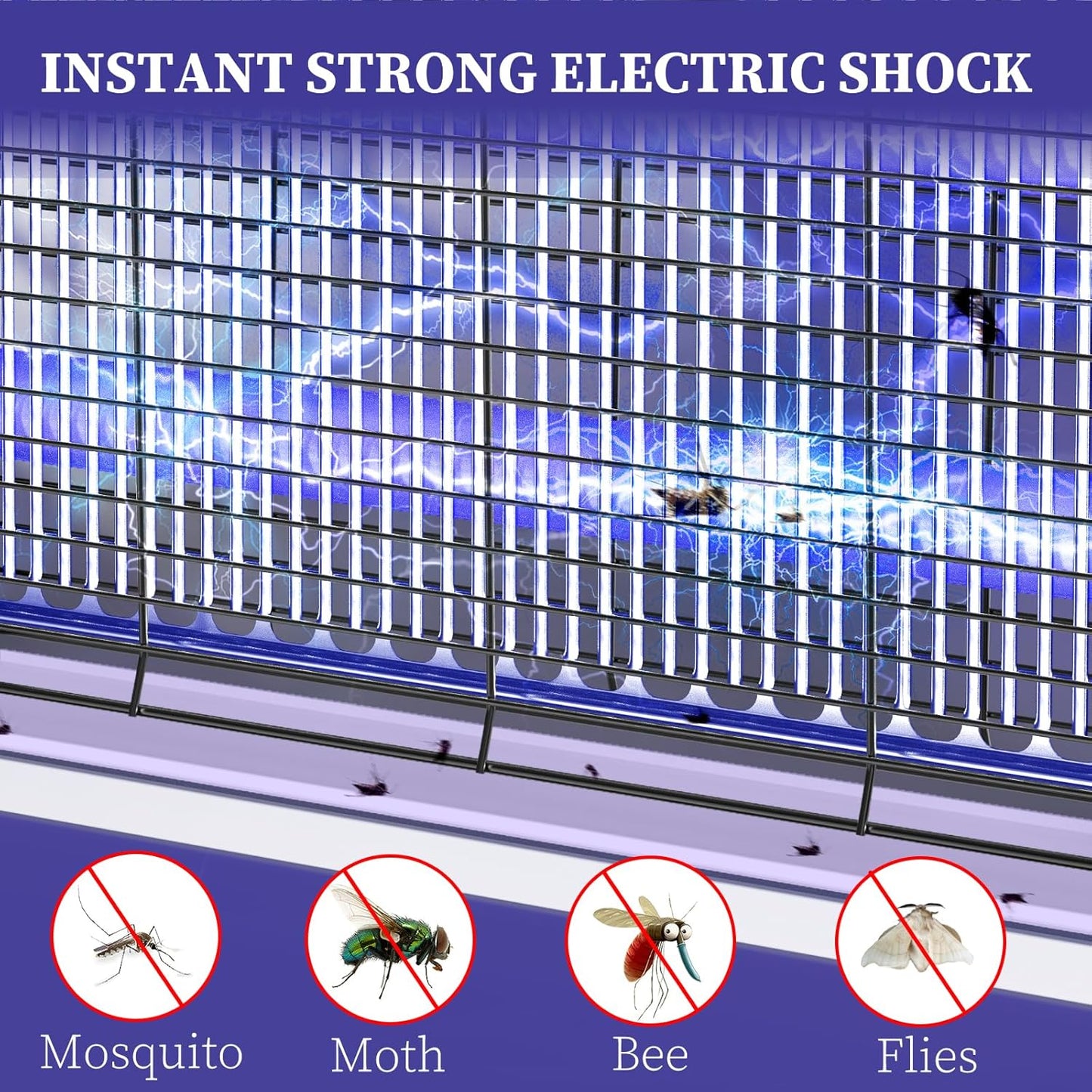 Electric Fly Zapper Mosquito Bug Killer Removable Tray USB Powered Black NEW