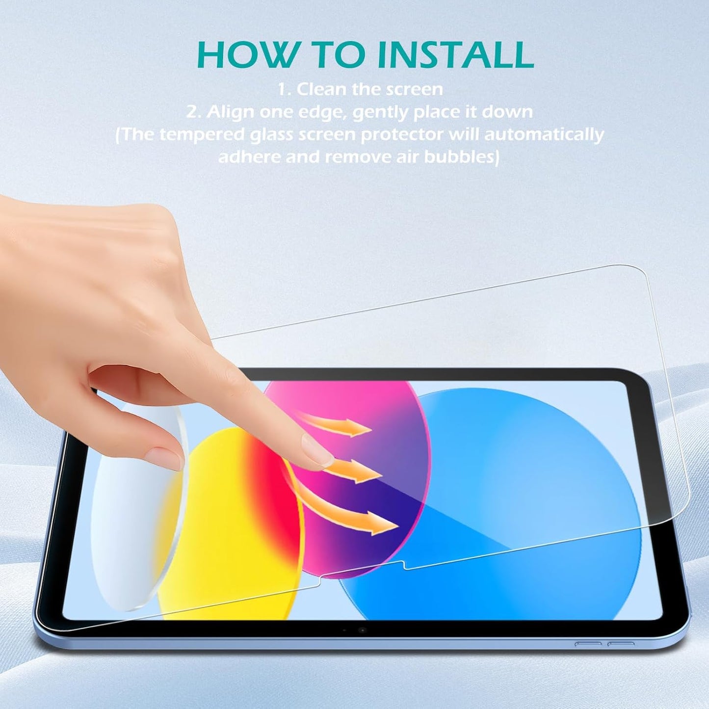 Transparent Tempered Glass Screen Protectors for iPad 10 2022 10.9 Size NEW