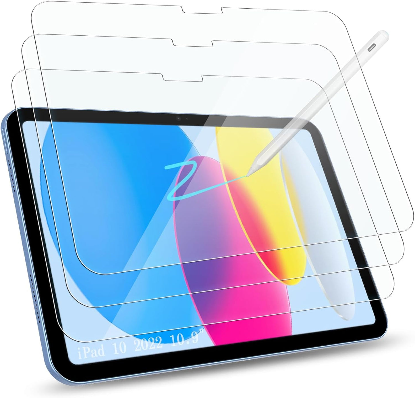 Transparent Tempered Glass Screen Protectors for iPad 10 2022 10.9 Size NEW