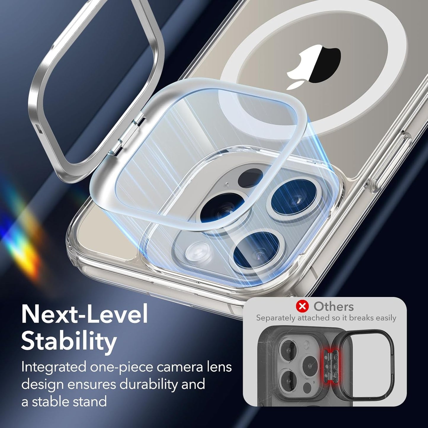 ESR Clear Protective Magnetic Phone Case for iPhone 15 Pro Max with MagSafe DEMO