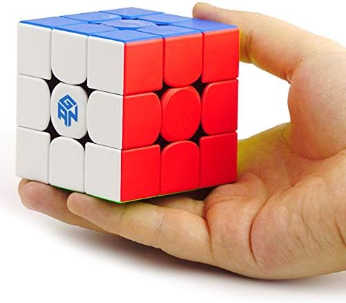 GanCube 3x3 Toys Sticker-less Magic Cube Transparent Speed Puzzle Toy NEW