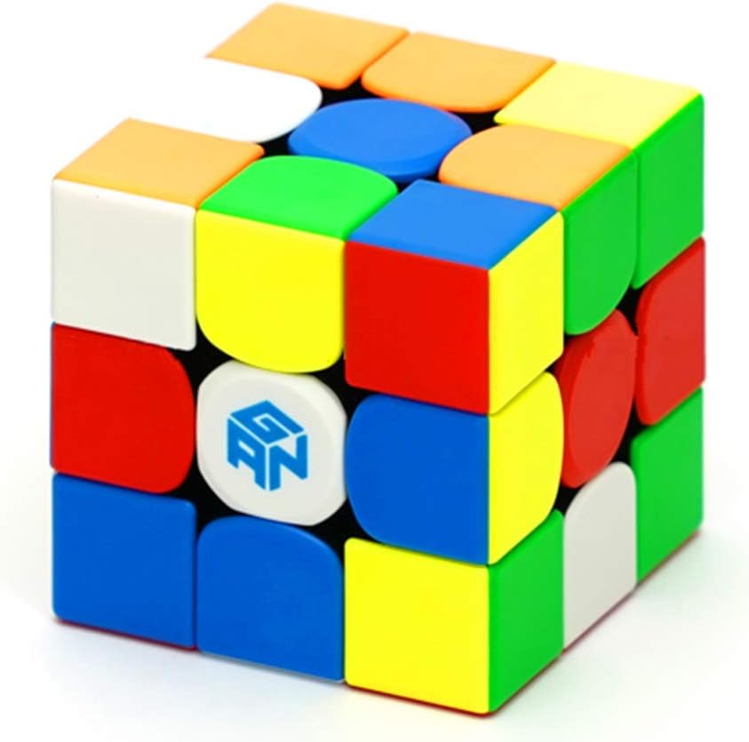 GanCube 3x3 Toys Sticker-less Magic Cube Transparent Speed Puzzle Toy NEW