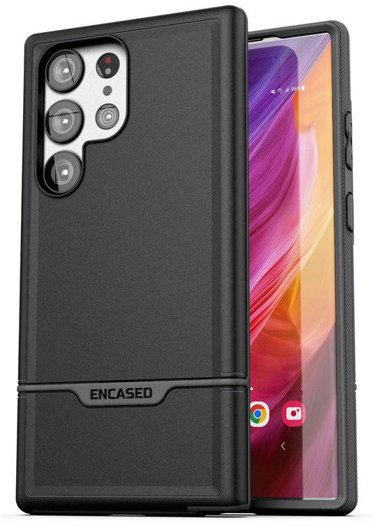 Encased Protective Black Phone Case for Samsung Galaxy S23 Ultra NEW