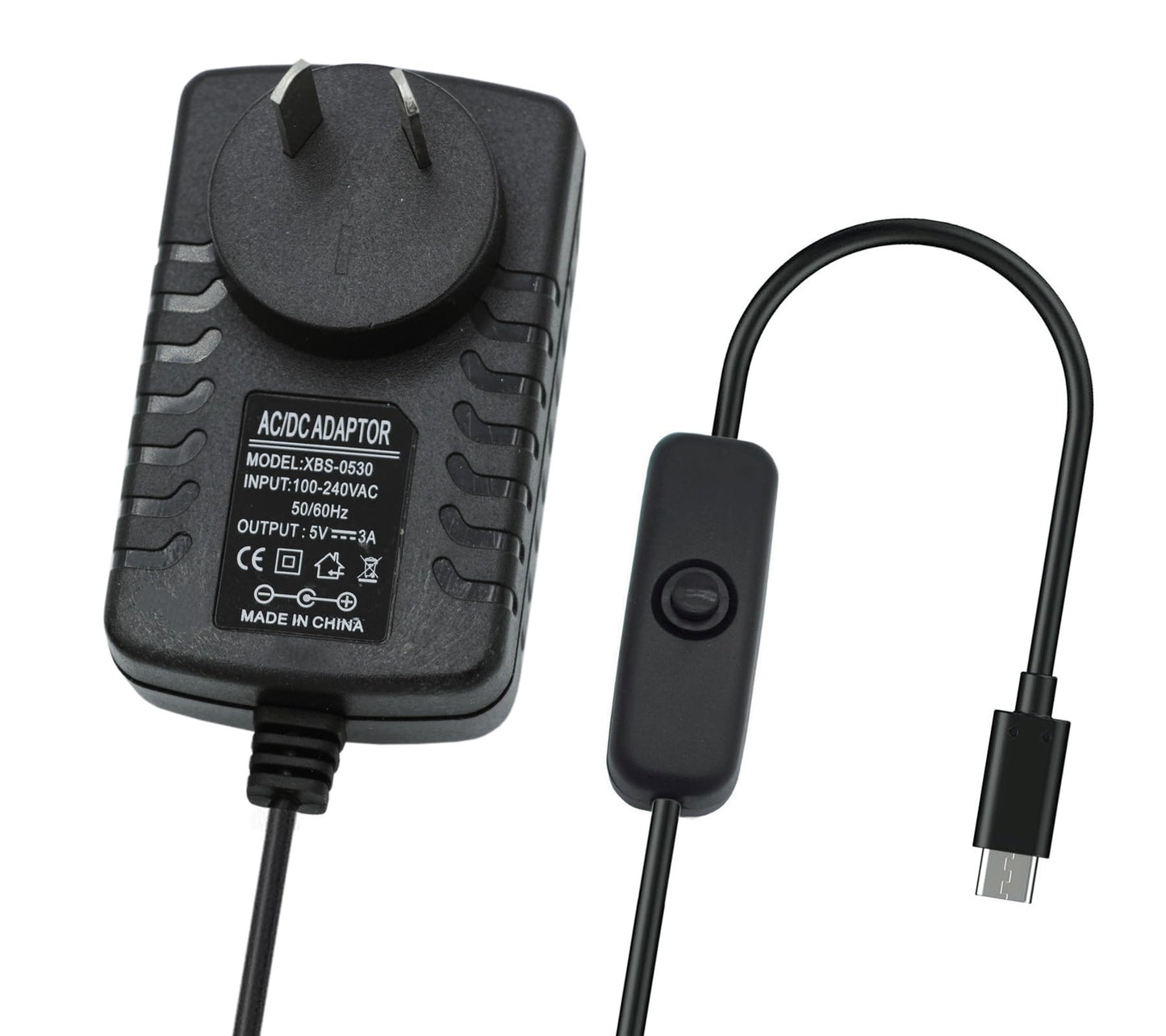 Powerful 15W USB-C Fast Charger for Raspberry Pi 4B, Black Power Supply DEMO