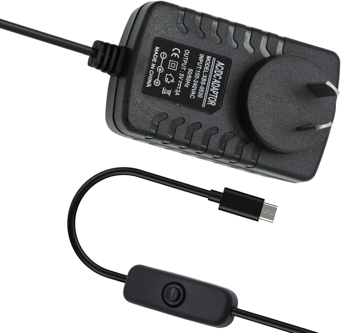 Powerful 15W USB-C Fast Charger for Raspberry Pi 4B, Black Power Supply DEMO