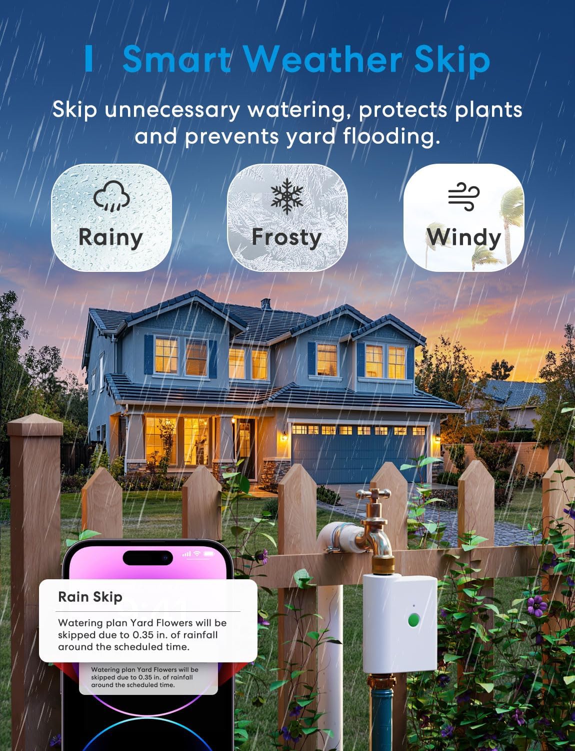 meross Smart Hose Timers WiFi Water Timer with Usage Tracking & Rain Skip, DEMO