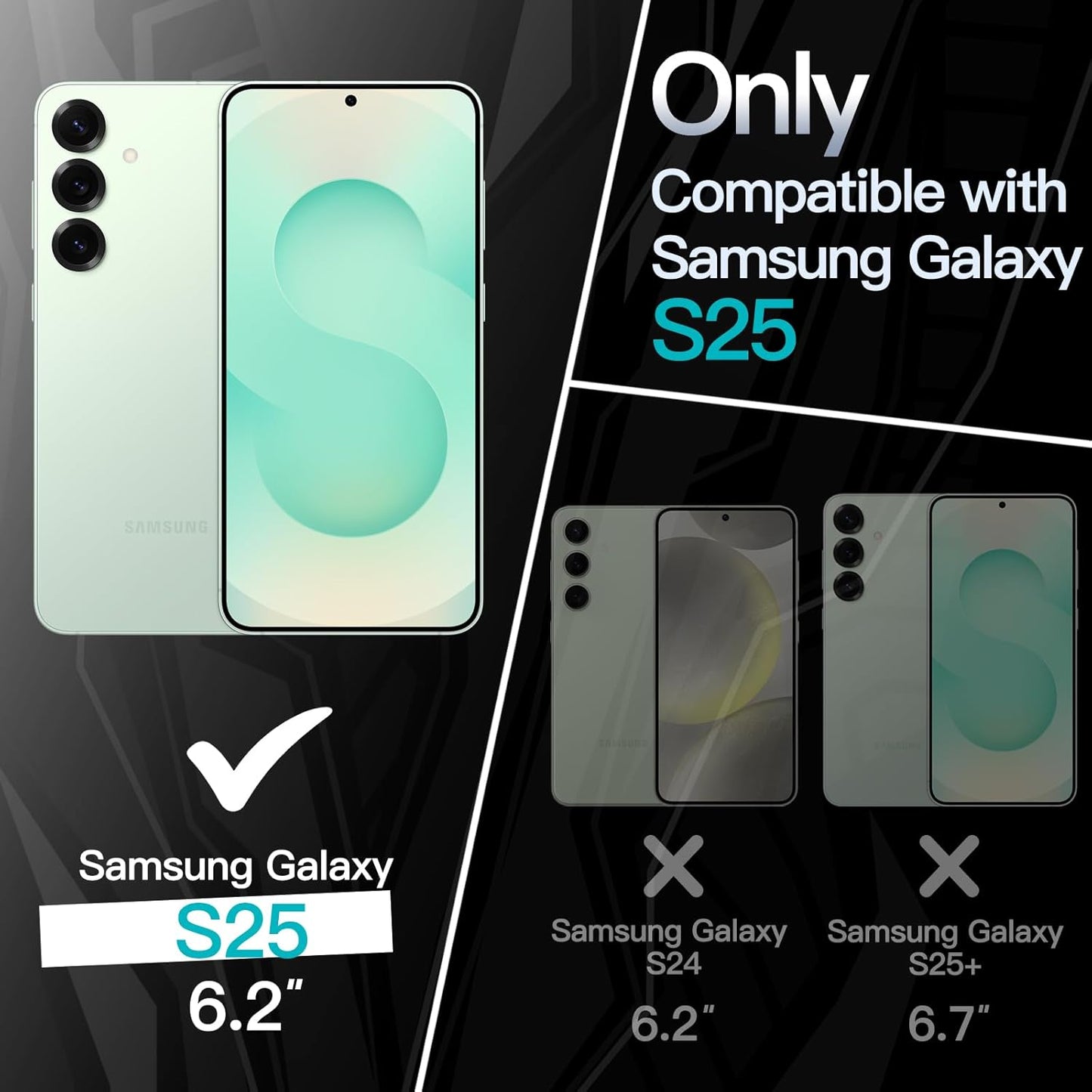 JETech Slim Fit Mint Green Phone Case for Samsung Galaxy S24 Ultra Size NEW
