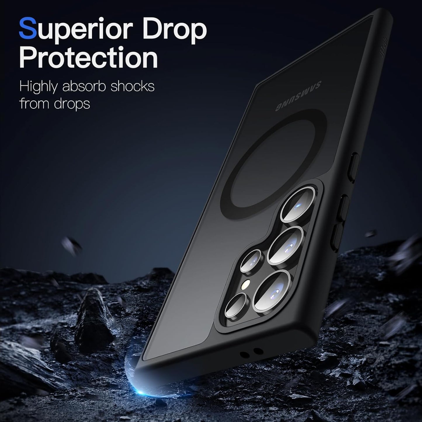 JETech Magnetic Protective Case for Samsung Galaxy S24 Ultra 5G Phone DEMO