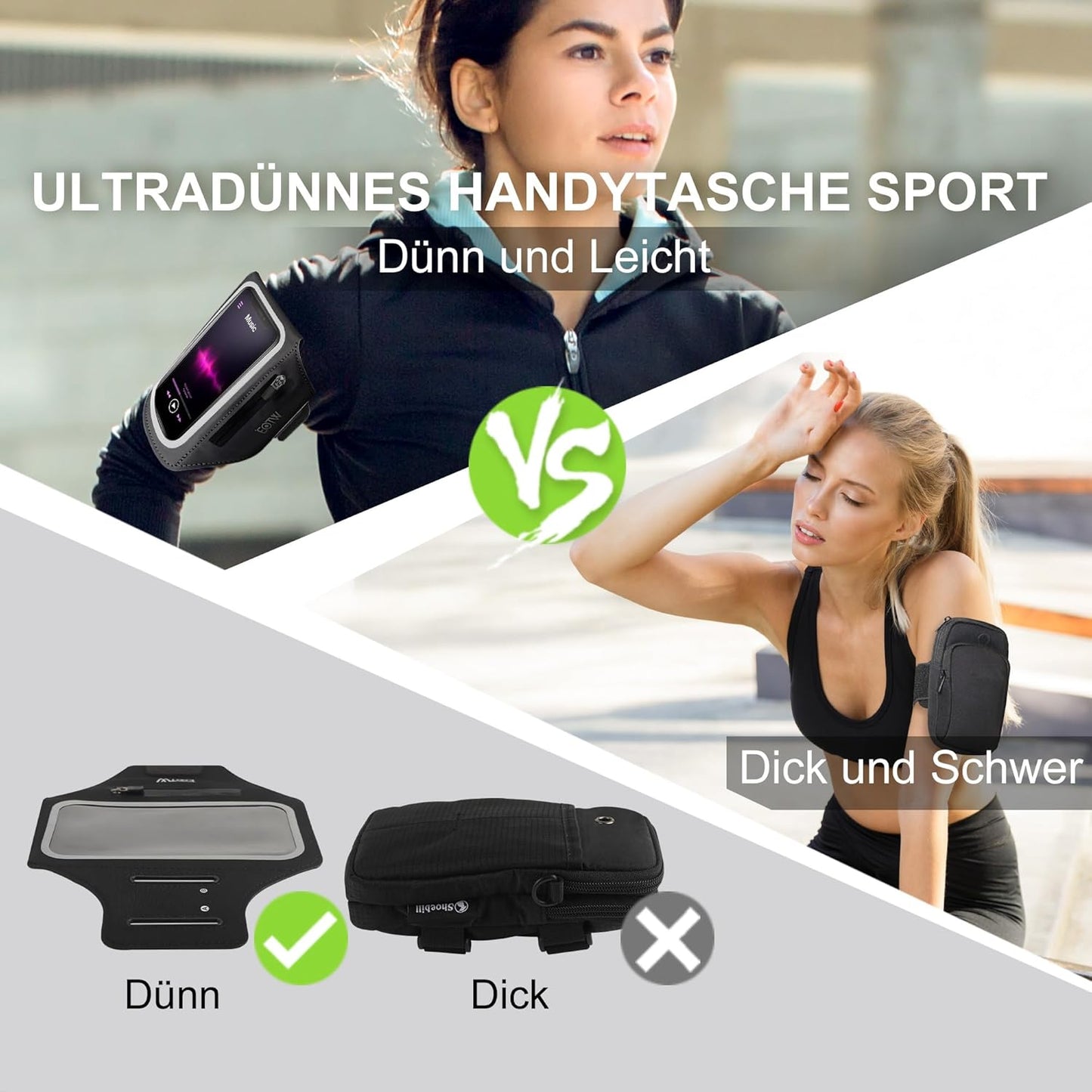 EOTW Mobile Phone Armband Holder Jogging Sports Workout Arm Band Strap NEW