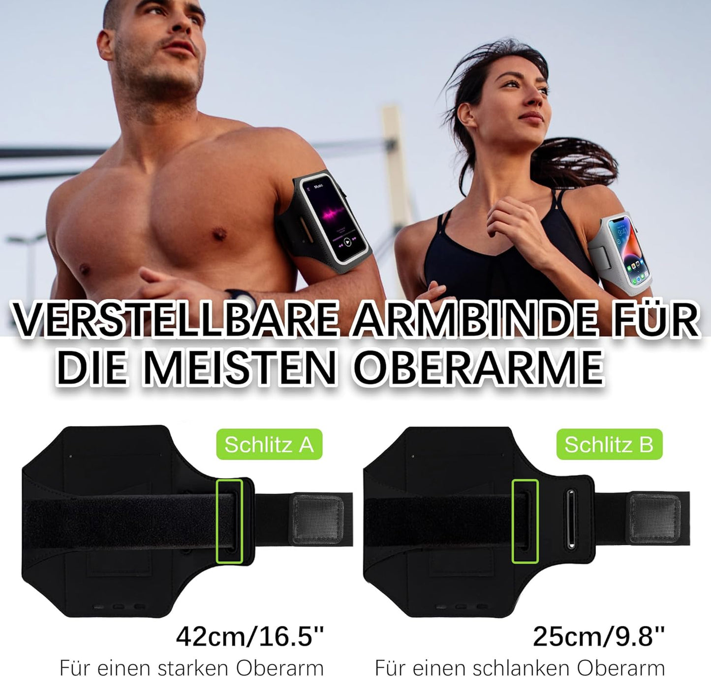 EOTW Mobile Phone Armband Holder Jogging Sports Workout Arm Band Strap NEW