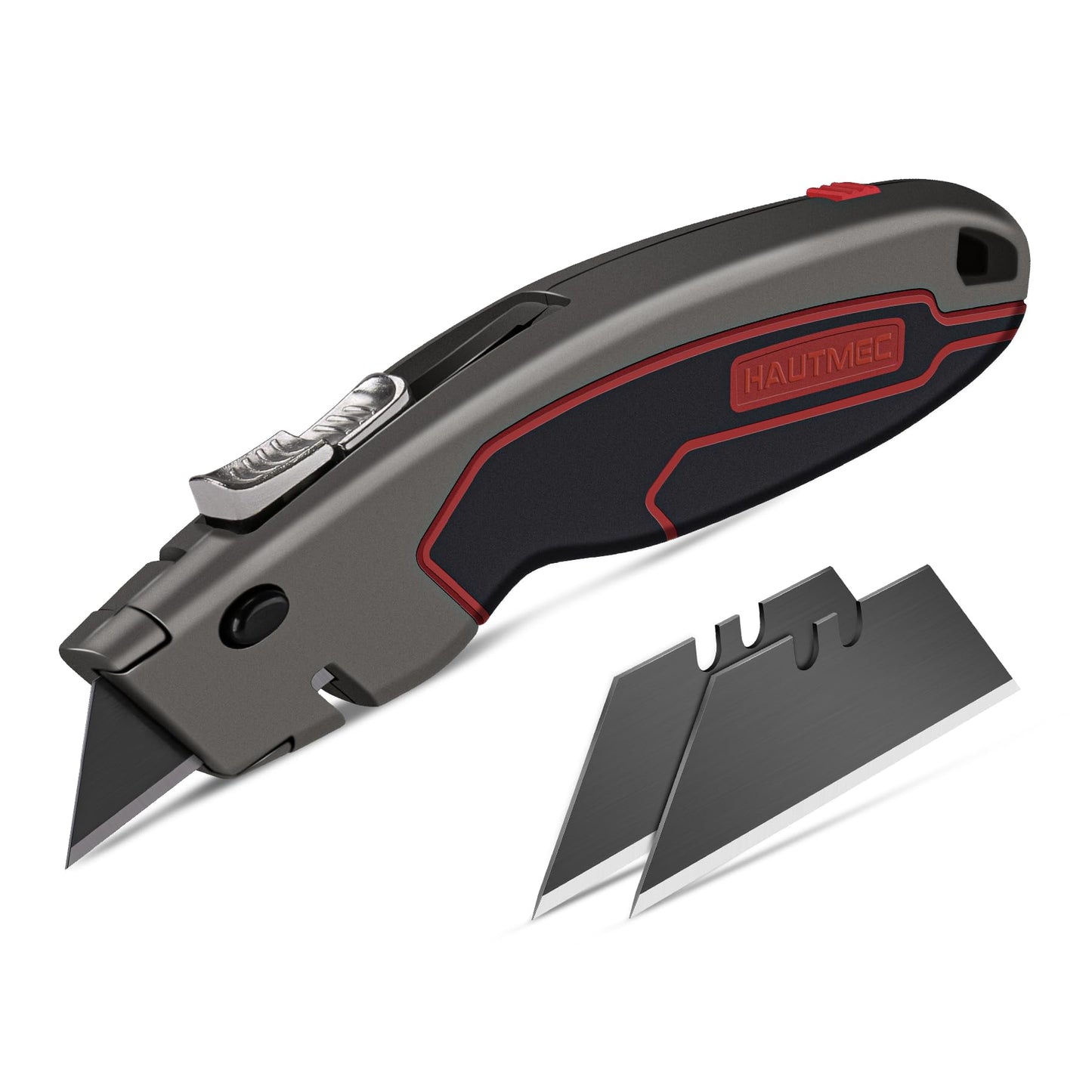HAUTMEC Heavy-Duty Knives Utility Knife Safety Box Cutter Auto-Retracting DEMO