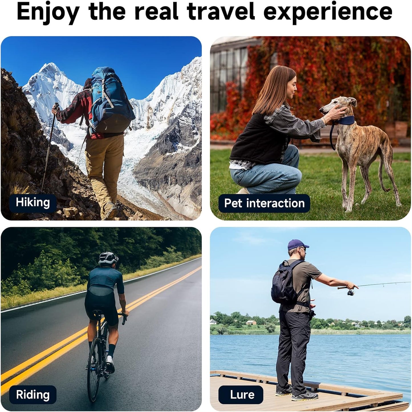 TELESIN Camera Mounts & Clamps Neck Mount Phone Clip Kit for GoPro Insta360 NEW