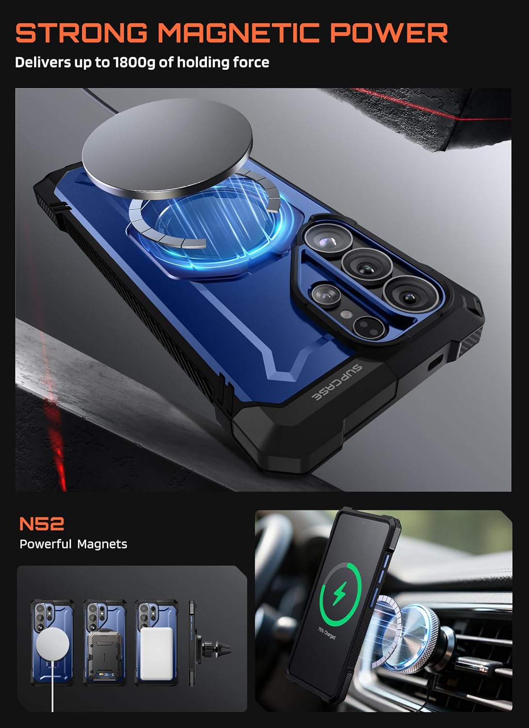 SUPCASE Cobalt Kickstand Phone Case for Samsung Galaxy S26 Ultra DEMO