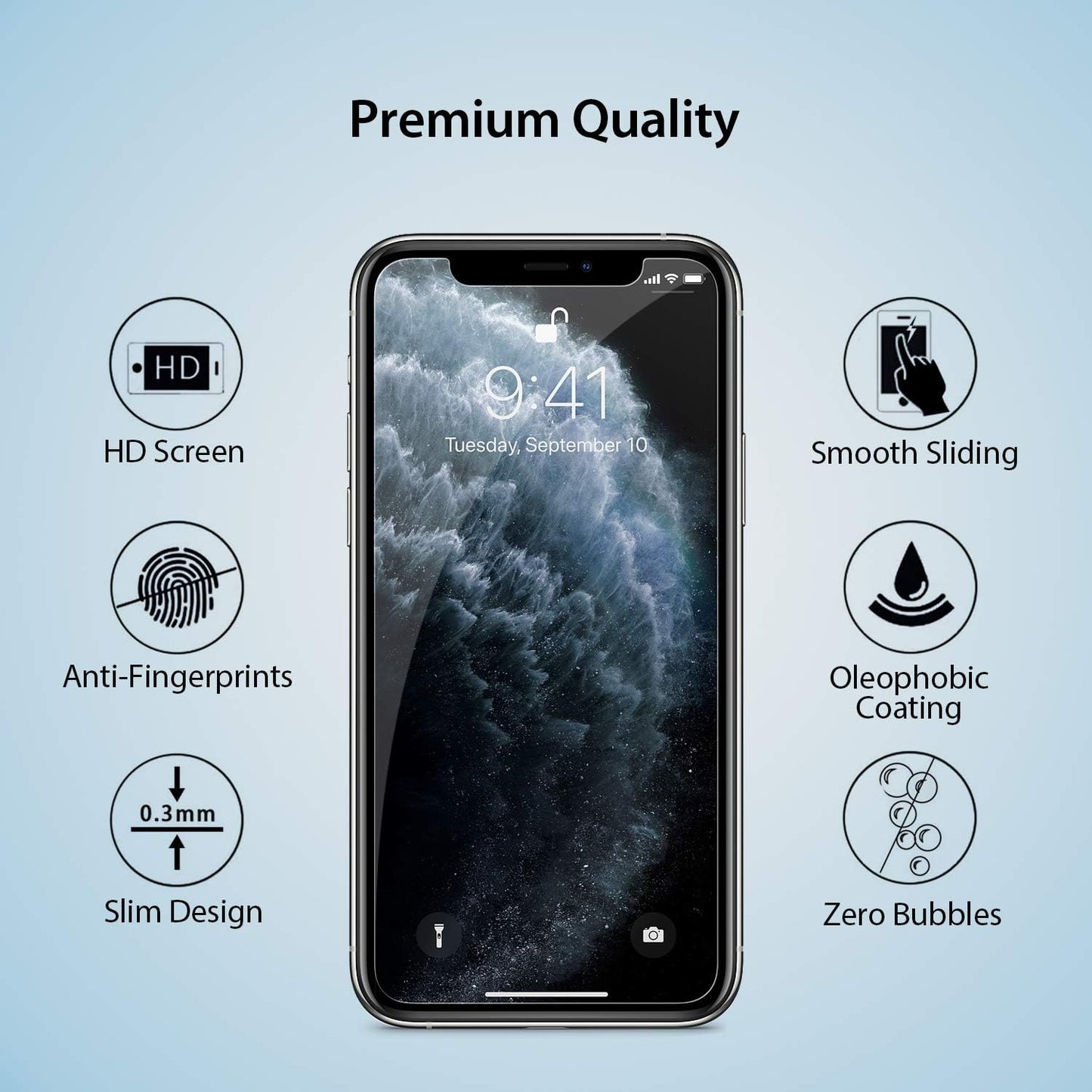 ZUSLAB Tempered Glass Screen Protector with Alignment Frame for Smartphones DEMO