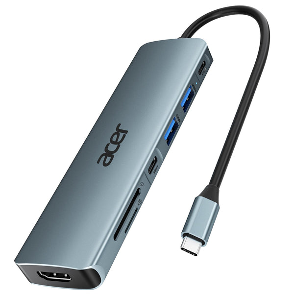 Acer 7-in-1 USB Hubs USB-C Hub Multiport Adapter with HDMI 4K, SD Card DEMO