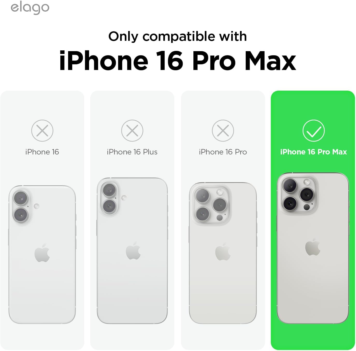 elago Magnetic Silicone Phone Case for iPhone 16 Pro Max 6.9 Inch Deep NEW