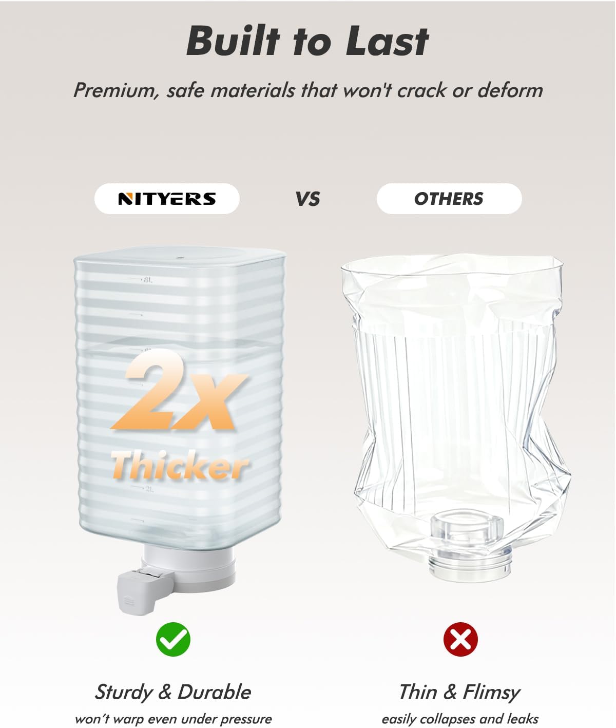 Nityers 8L Gravity Pet Waterer Automatic Feeder Elevated Stainless Steel DEMO