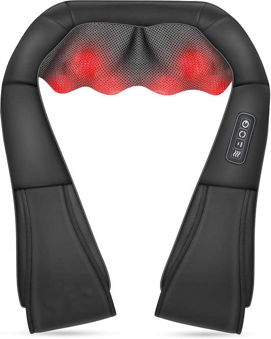 CCILIYC Shiatsu Massagers Neck and Back Massager with Heat - Faux Leather DEMO