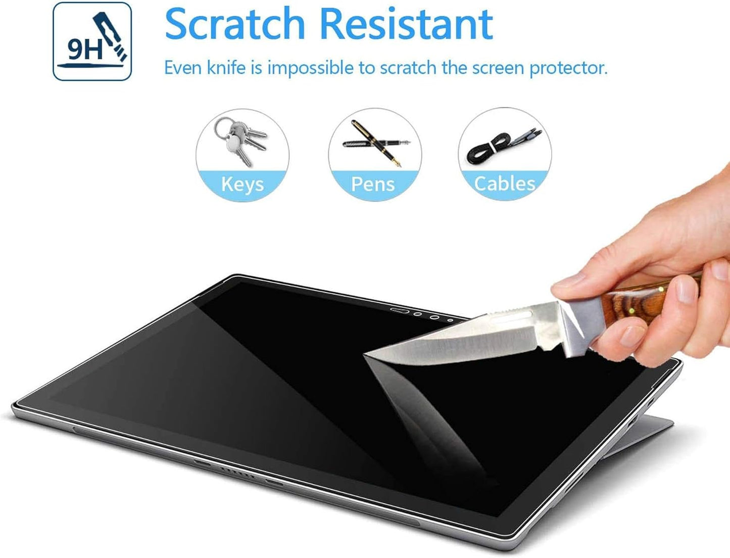 MEGOO Glass Screen Protector for Surface Pro 7 Plus/Pro Tempered HDX-Clear NEW