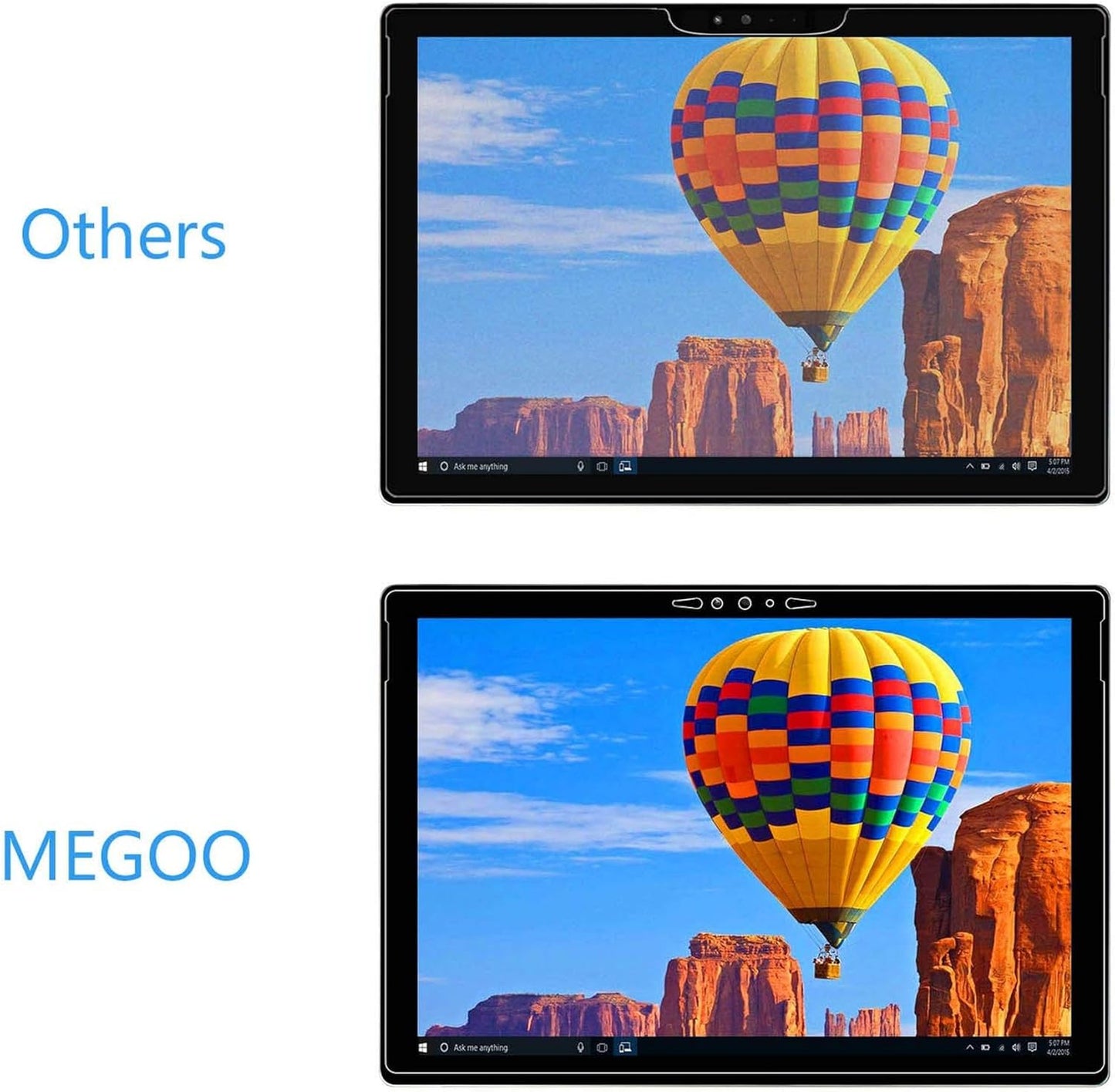 MEGOO Glass Screen Protector for Surface Pro 7 Plus/Pro Tempered HDX-Clear NEW