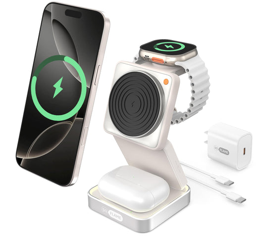 SOFLAME 3-in-1 Magnetic Wireless Charging Station for iPhone, AirPods & DEMO