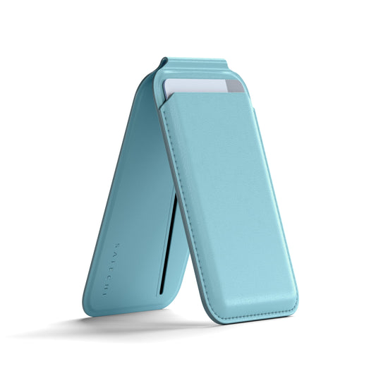 Satechi Magnetic MagSafe Wallet Adhesive Card Holder 4 Slots Light Blue DEMO