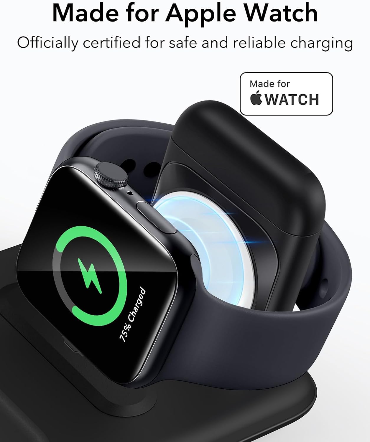 ESR 3-in-1 Induction Chargers Wireless Charging Station with HaloLock DEMO