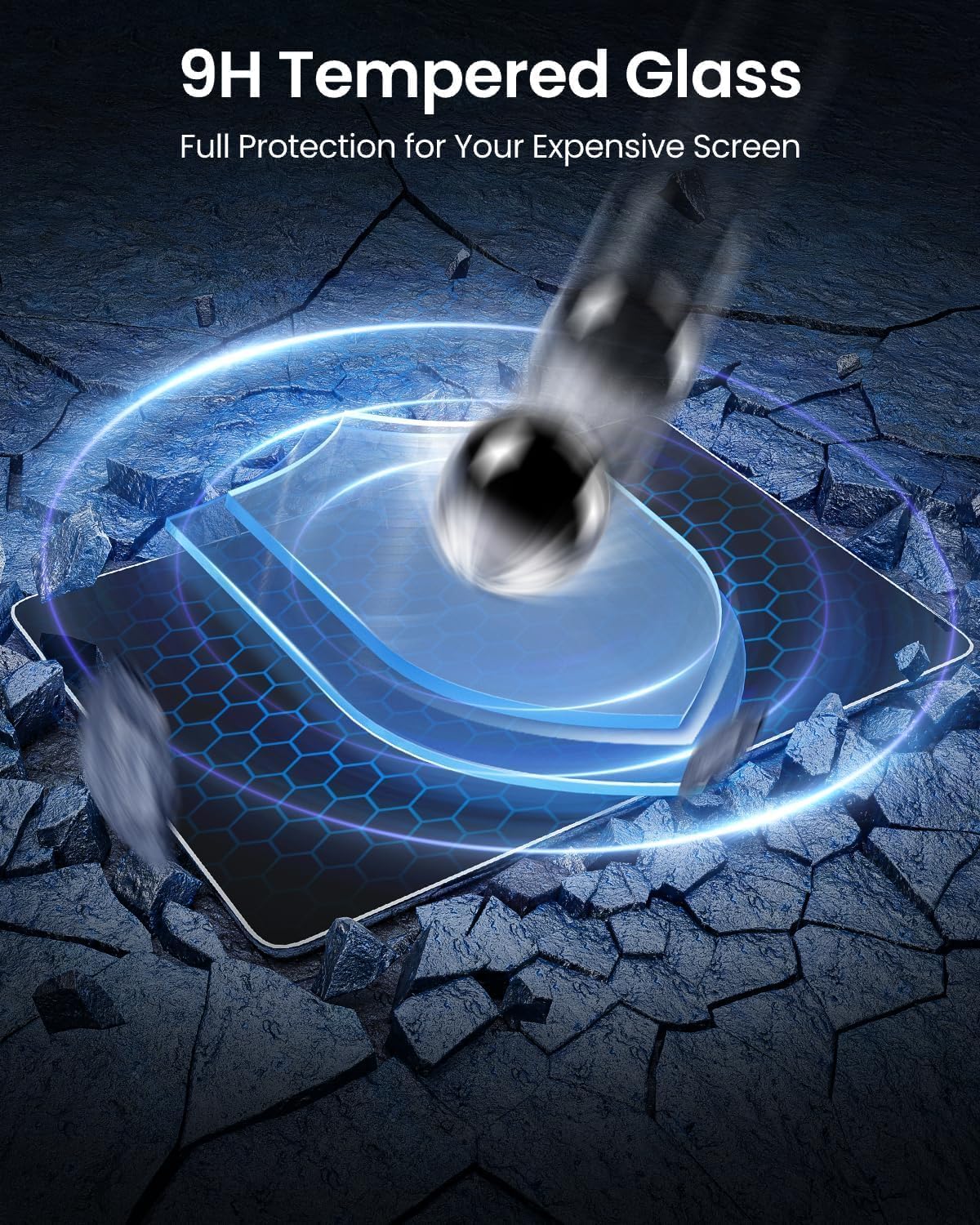 Tempered Glass Protective Covers Screen Protector for Tesla Model Y and 3, NEW