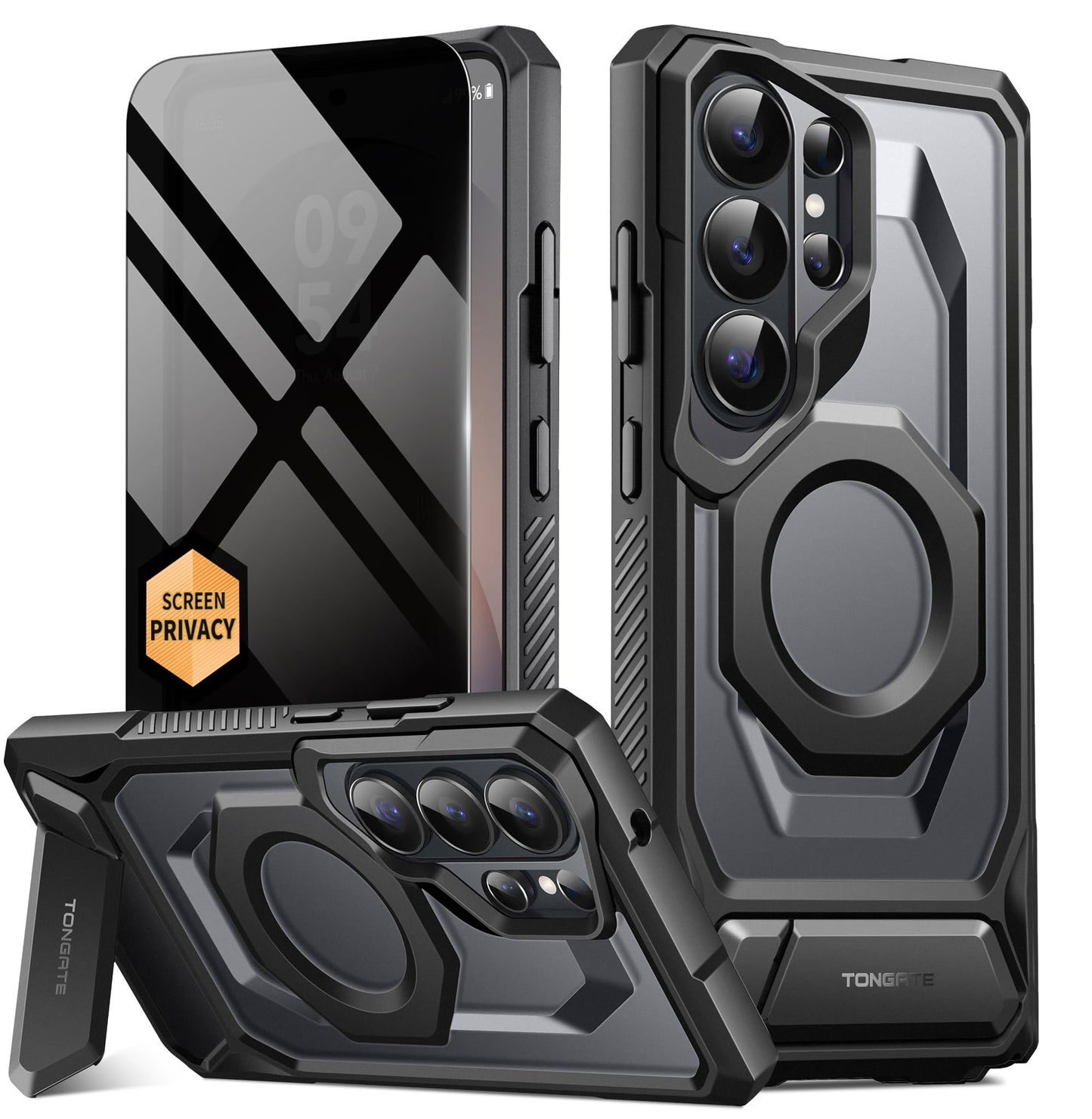 Tongate Magnetic Phone Case with Aluminum Alloy Kickstand for Galaxy S26 NEW