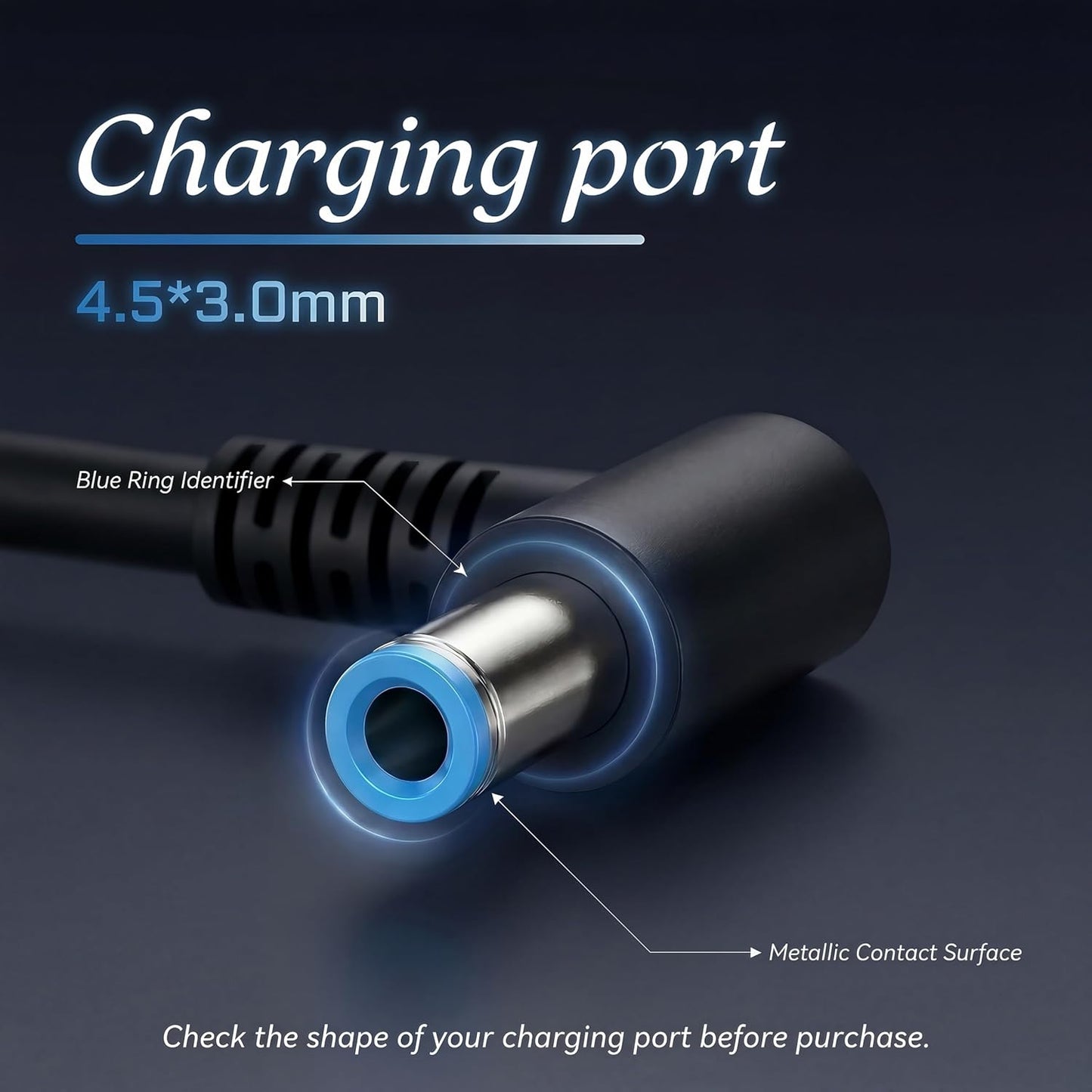 230W AC Laptop Charger for HP OMEN, Transcend, and Victus Laptops Black DEMO