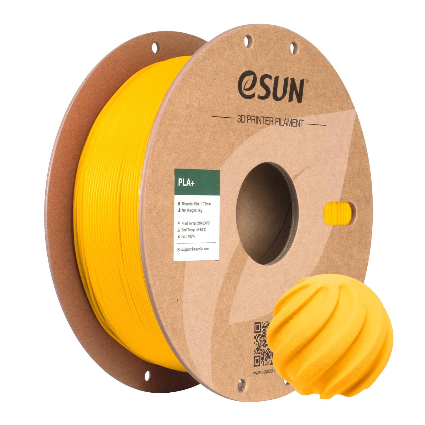 eSUN 3D Printing PLA PRO Plus Filament Spool, 1.75mm, 1KG, Gold, for NEW