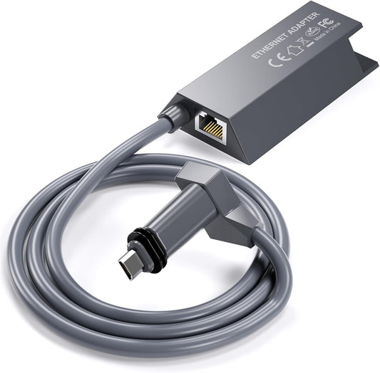 USB Network Adapter for Starlink Gen 2 Rectangular Satellite in Grey NEW
