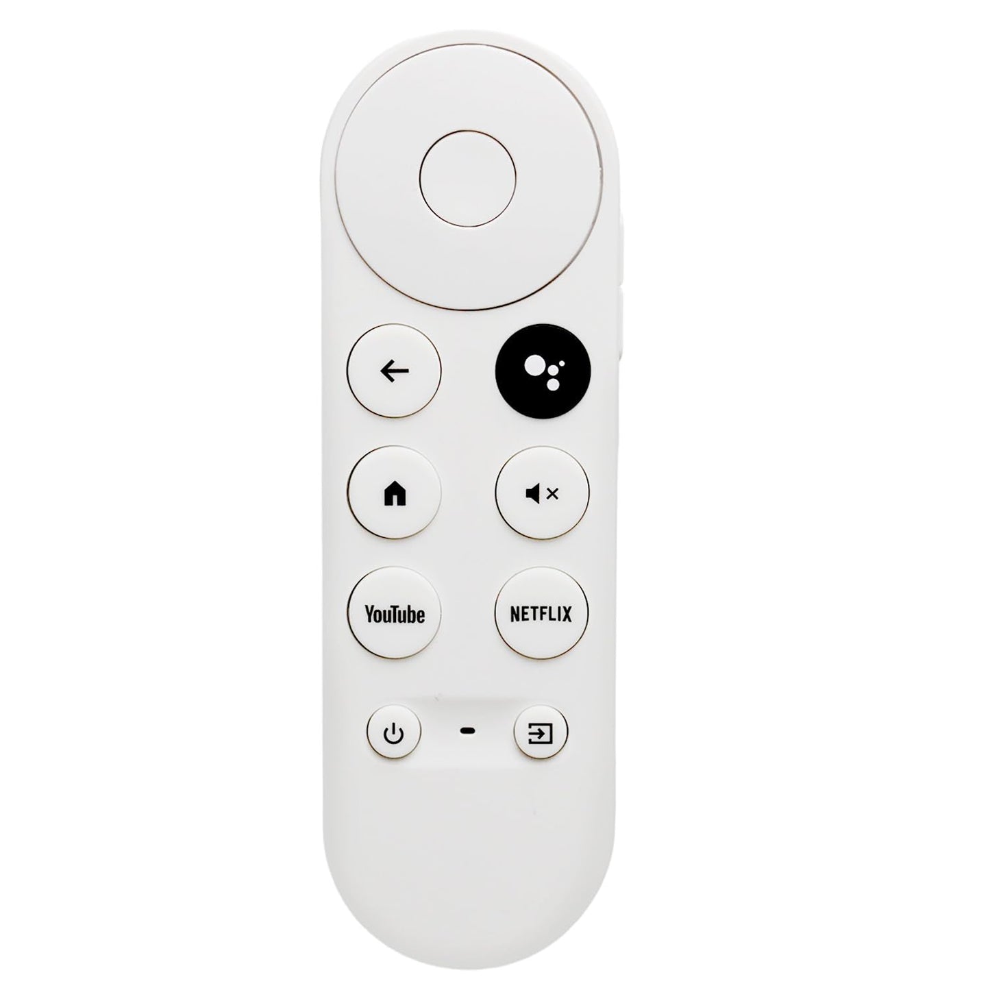 Replacement Voice Remote Control for Google Chromecast 4K HD TV, White DEMO