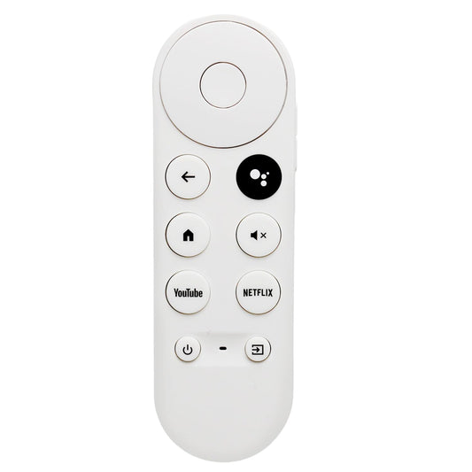 Replacement Voice Remote Control for Google Chromecast 4K HD TV, White DEMO