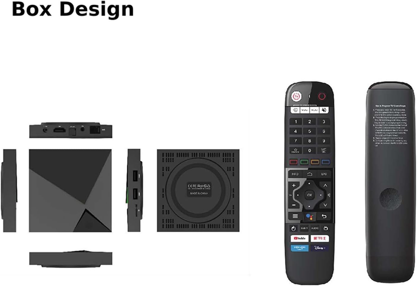 BOXPUT Android TV Box 11.0 8K HDR Streaming Media Player 4GB+32GB S905X4 NEW