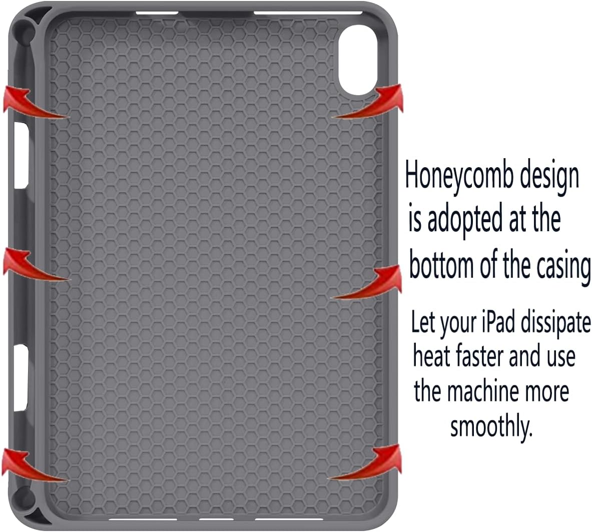 Soft TPU Slim Stand Magnetic Tablet Case for New iPad 10.9 (2022) in Grey DEMO
