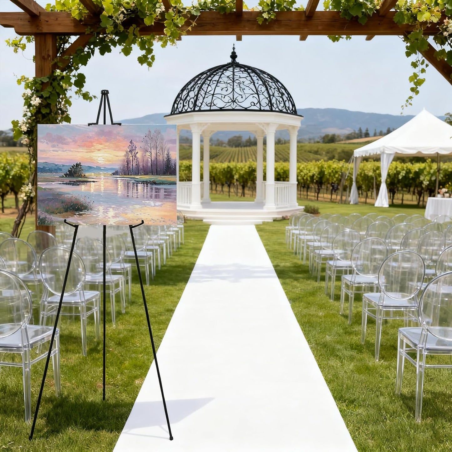 Adjustable Metal Easels Easel Stand 66" for Wedding Sign Poster Display NEW
