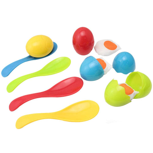 BOHS Multicolor Egg Spoon Race Game Kids Outdoor Party Activity NEW