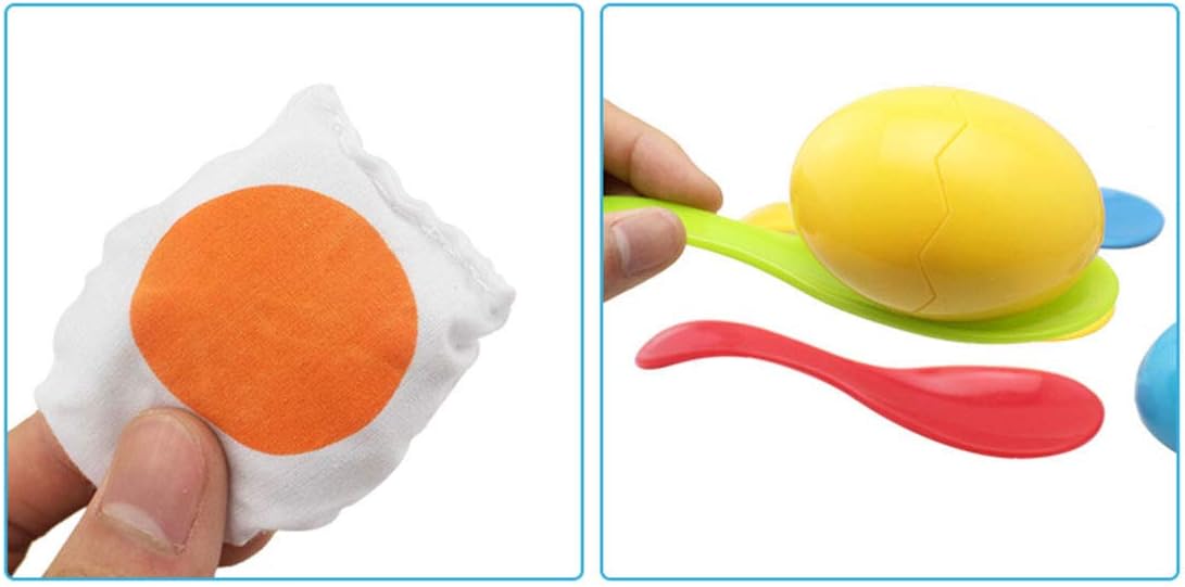 BOHS Multicolor Egg Spoon Race Game Kids Outdoor Party Activity NEW