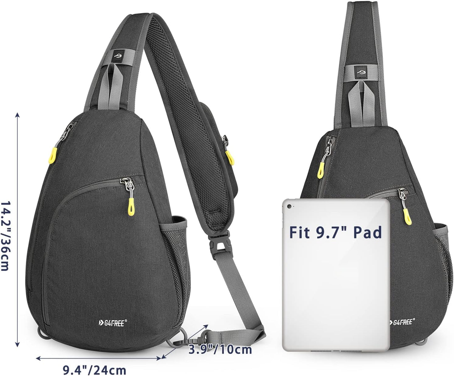 G4Free Casual Hiking Daypacks Sling Backpack Crossbody Chest Shoulder DEMO